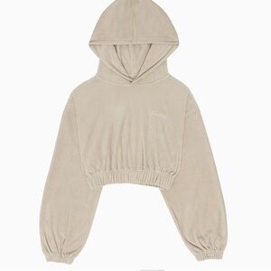 Talentless Women’s Terry Cloth Cropped Hoodie